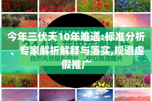 今年三伏天10年難遇:標(biāo)準(zhǔn)分析、專家解析解釋與落實(shí),規(guī)避虛假推廣