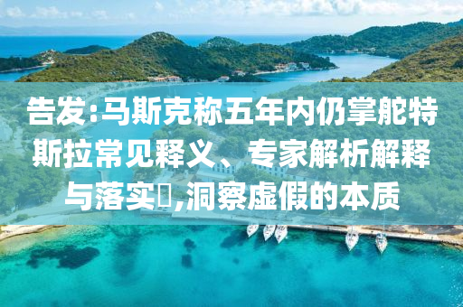 告發(fā):馬斯克稱五年內(nèi)仍掌舵特斯拉常見釋義、專家解析解釋與落實?,洞察虛假的本質(zhì)