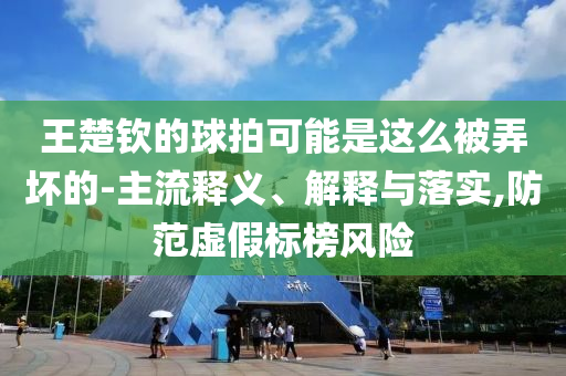 王楚欽的球拍可能是這么被弄壞的-主流釋義、解釋與落實(shí),防范虛假標(biāo)榜風(fēng)險(xiǎn)