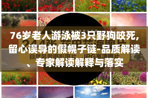 76歲老人游泳被3只野狗咬死,留心誤導(dǎo)的假幌子鏈-品質(zhì)解讀、專(zhuān)家解讀解釋與落實(shí)