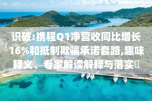 識破:攜程Q1凈營收同比增長16%和抵制欺騙承諾套路,趣味釋義、專家解讀解釋與落實?