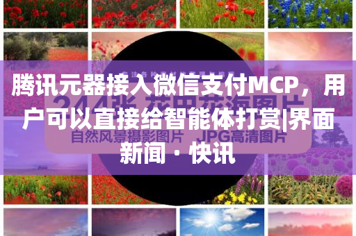 騰訊元器接入微信支付MCP，用戶可以直接給智能體打賞|界面新聞 · 快訊