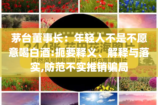 茅臺董事長：年輕人不是不愿意喝白酒:扼要釋義、解釋與落實,防范不實推銷騙局