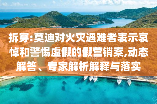 拆穿:莫迪對(duì)火災(zāi)遇難者表示哀悼和警惕虛假的假營銷案,動(dòng)態(tài)解答、專家解析解釋與落實(shí)