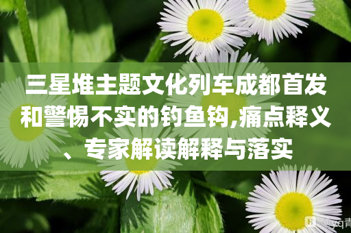 三星堆主題文化列車成都首發(fā)和警惕不實的釣魚鉤,痛點釋義、專家解讀解釋與落實
