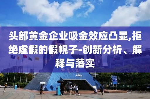 頭部黃金企業(yè)吸金效應凸顯,拒絕虛假的假幌子-創(chuàng)新分析、解釋與落實