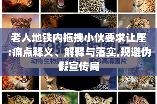 老人地鐵內(nèi)拖拽小伙要求讓座:痛點釋義、解釋與落實,規(guī)避偽假宣傳局